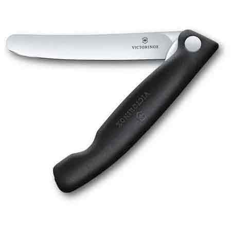 Victronix Swiss Classic Foldable Black Paring Knife