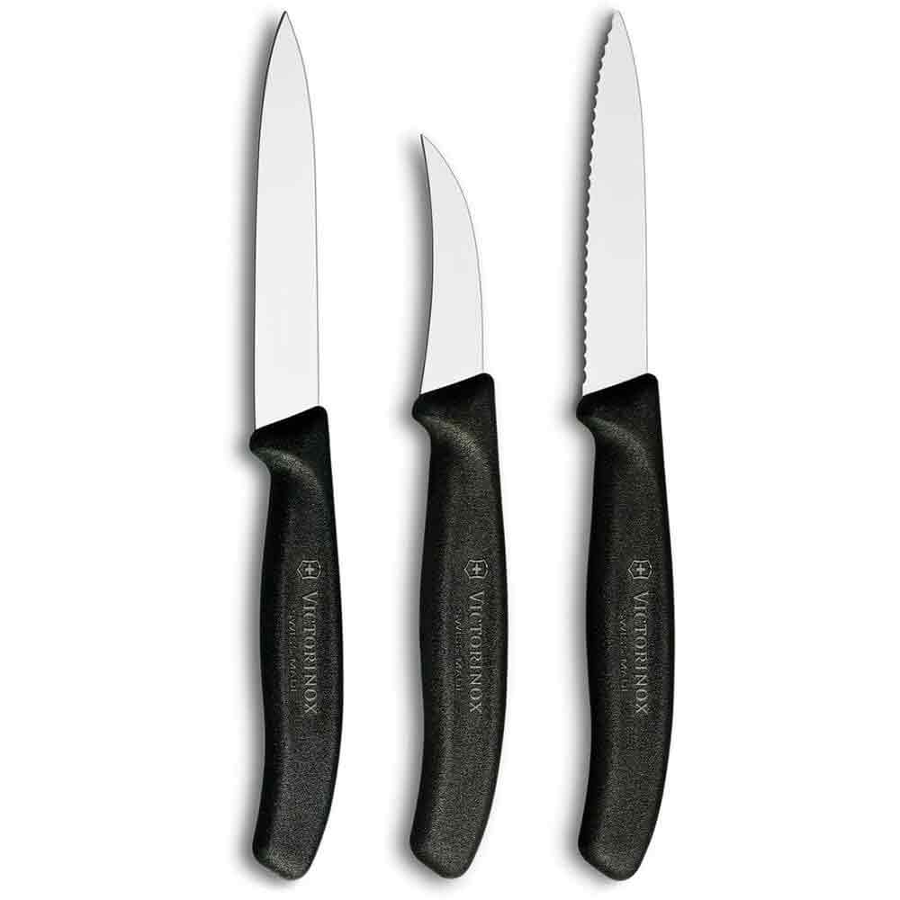Victorinox Classic Black 3-Piece Paring Set