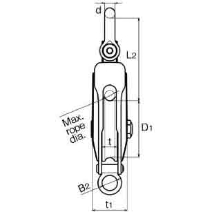 Asano 125mm Tough Block PB With Bearing