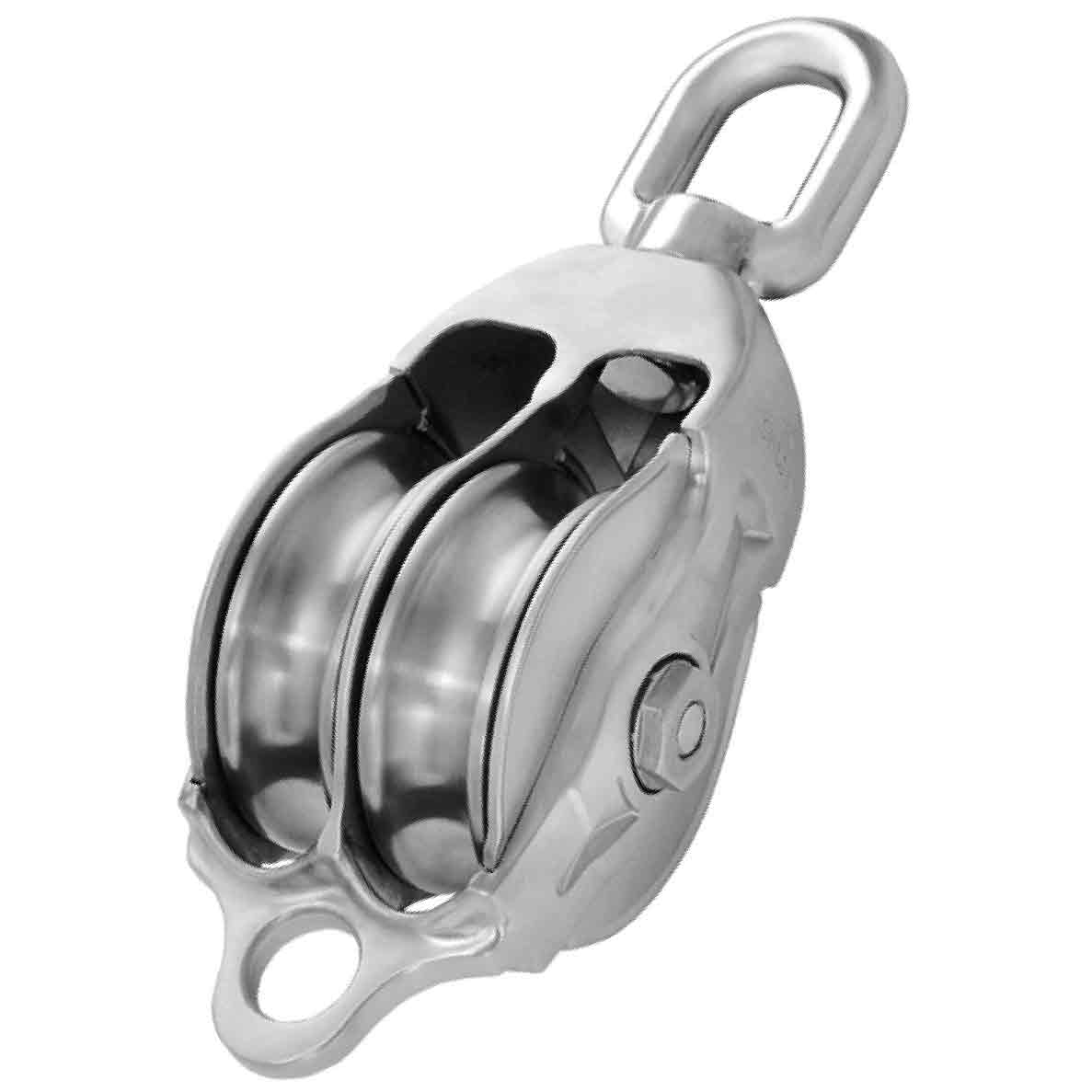 Asano AK Block Type III-A Double Sheave with Eye Top