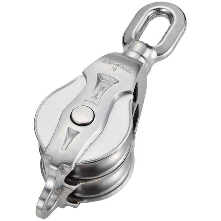 Asano AK Block Type III-A Double Sheave with Eye Top