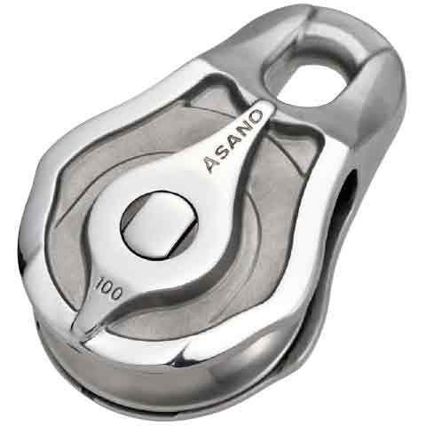 Asano 100mm AK Block Type PB-S Stainless Sheave and Bearing