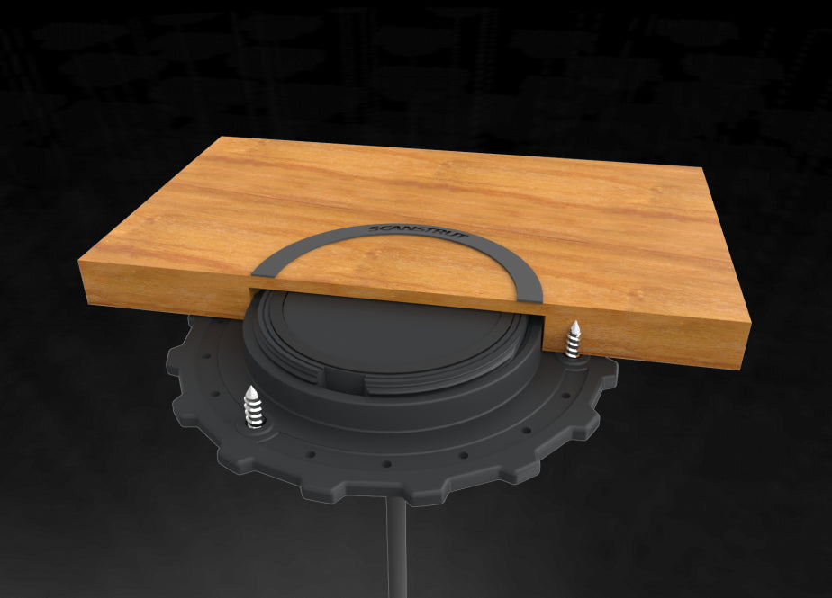 Hidden 10W Qi Certified Waterproof Wireless Charger