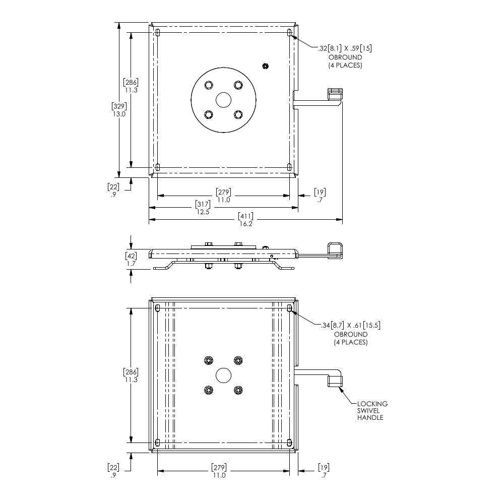 H.O. Bostrom, Low Profile Seat Swivel 8902-210