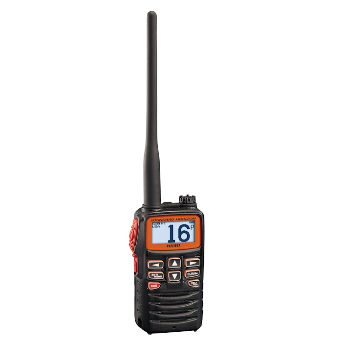 HX40 Handheld 6W Ultra Compact Marine VHF Transceiver w/ FM Band
