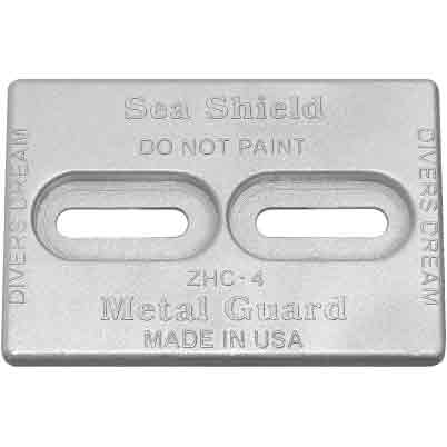 Sea Shield Mini Divers Dream Aluminum bolt on Anode 4" x 6"