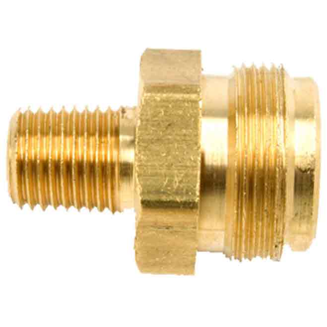 Mr Heater 1/4 in Male Pipe Thread x 1 in to 20 Male Throwaway Cylinder Thread