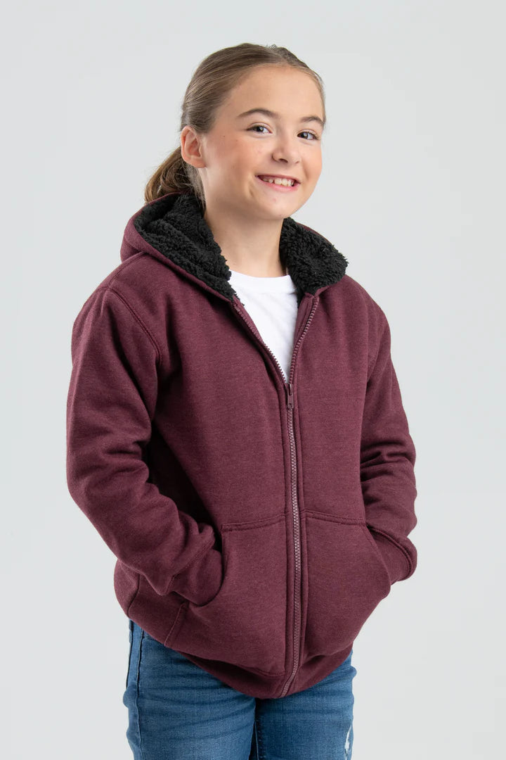 Youth Sherpa-Lined Hooded Sweatshirt / Jacket