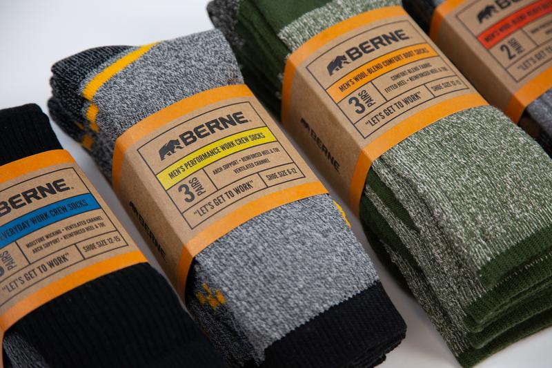 Men's Wool-Blend Comfort Boot Socks