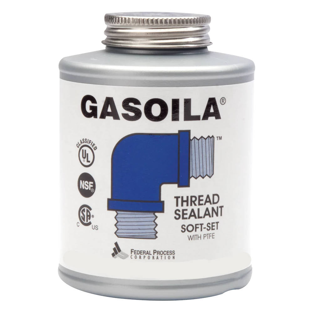 GASOILA Soft-Set Thread Sealant with PTFE, 1/4 Pint (4oz)