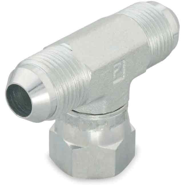 Parker Triple-Lok 37° Flare JIC Swivel Nut Branch - Outside Diameter 1/2", 1/4"