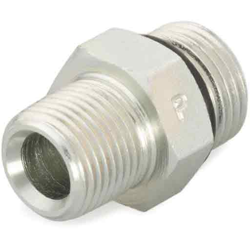 Parker 8-3/8 F5OF-S Male SAE-ORB to NPT Port Adapter
