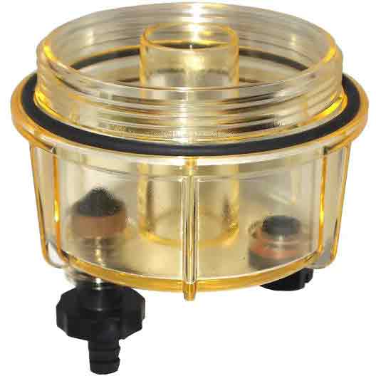 Parker RK 30051 Fuel Spin-On 320 Series Plastic Bowl with Center Sump