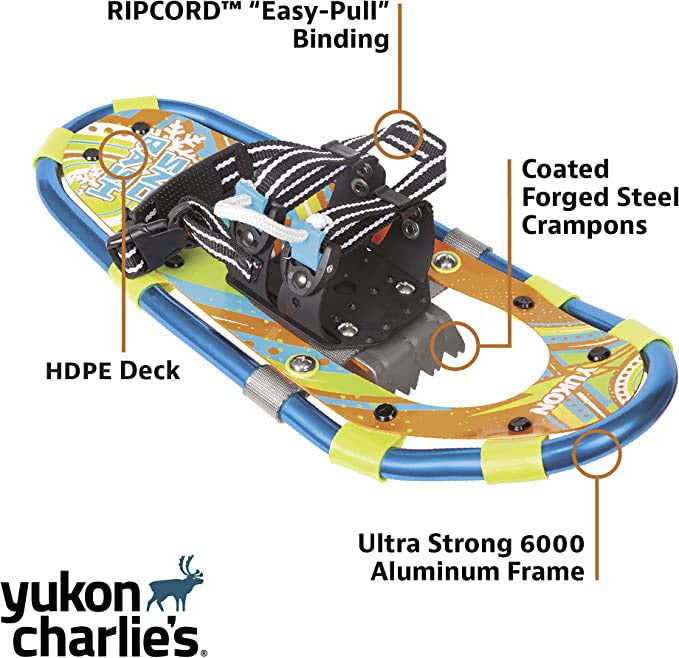 Yukon Sno-Bash Youth Snowshoes Aluminum 7″x16″ KIT