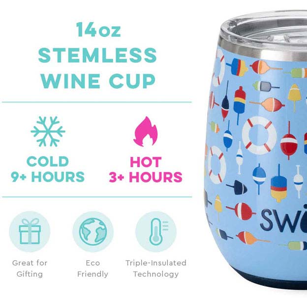 Bobbing Buoys Stemless Wine Cup 14oz