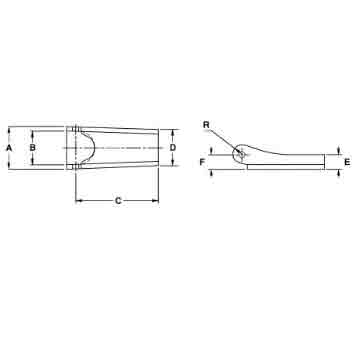 Campbell Universal Replacement Latch Kit Hook 3/8" Size #5-25
