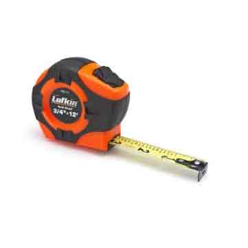Campbell 1" x 25' Quikread Power Return Yellow Clad Tape Measure