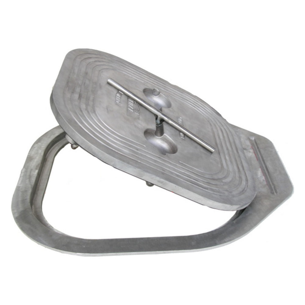 Baier 24" x 24" Hinged Hatch Al Lid/Al Ring
