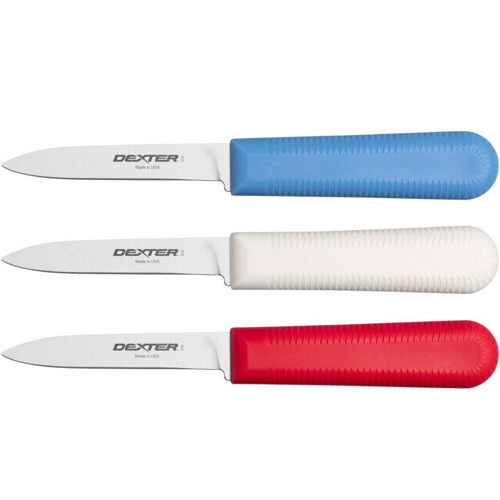 3 Pack of Red, White & Blue Paring Knives