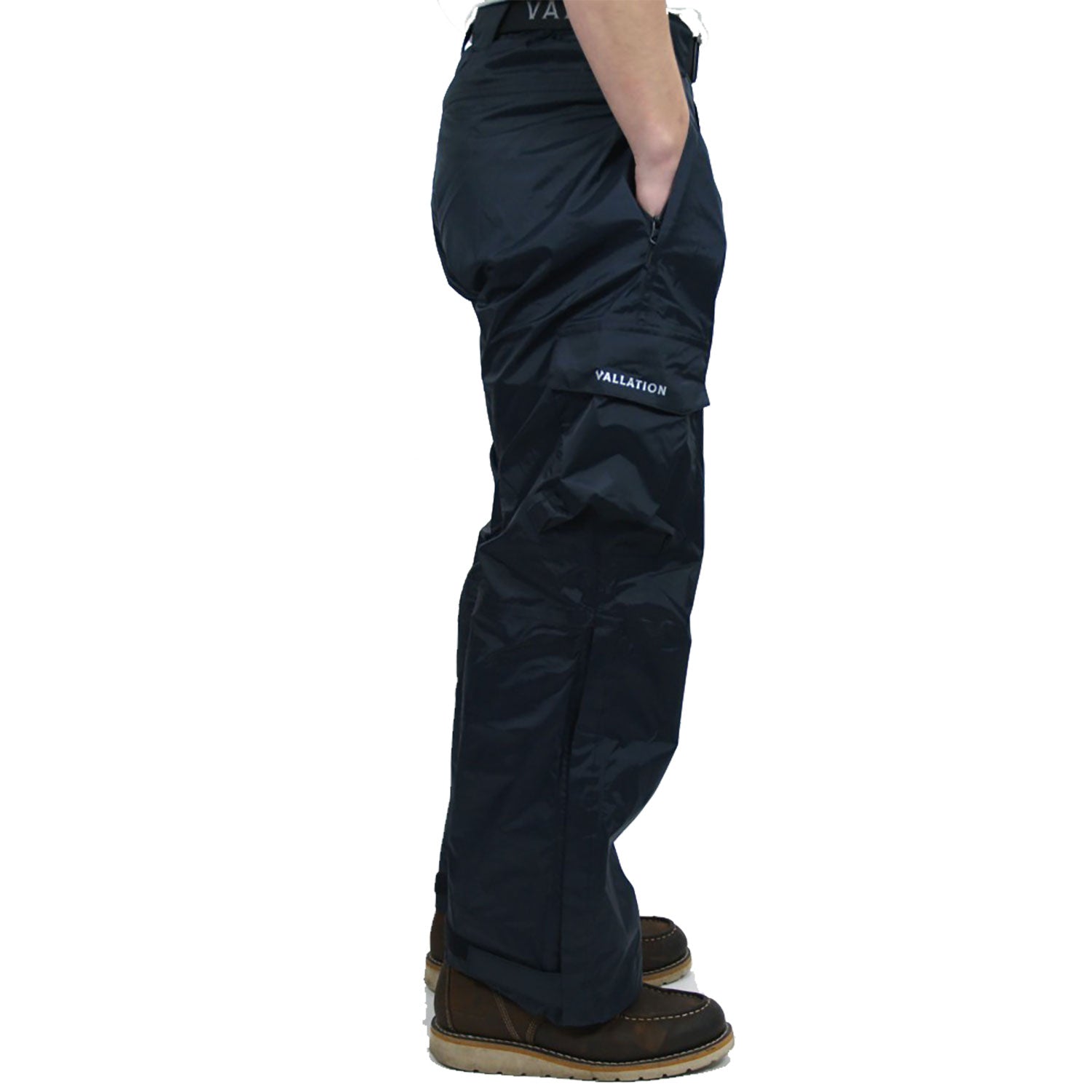 Vallation Men's Ocean Watch Rain Pants, Black Only