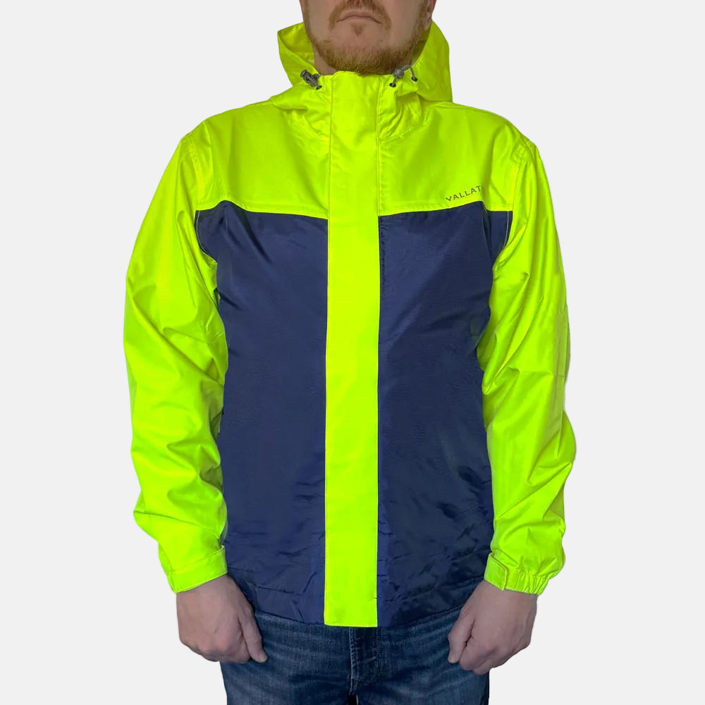 Vallation Men's Dark Rain Jacket