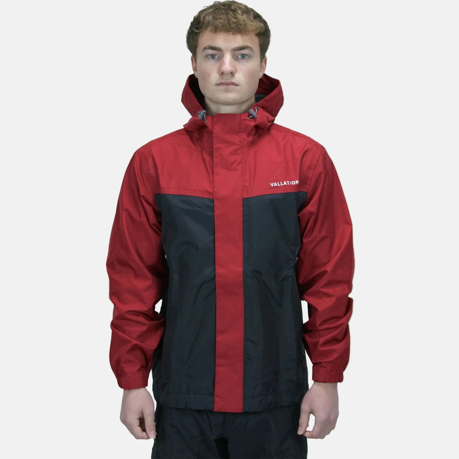 Vallation Men's Dark Rain Jacket