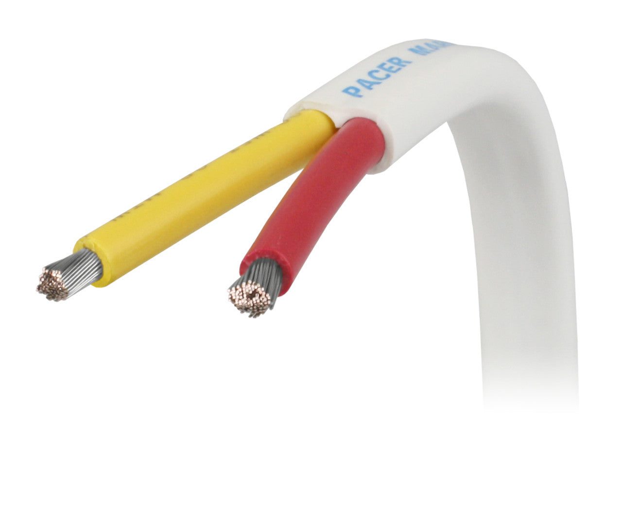 Pacer White Safety Duplex Cable Wire with 10-18 AWG