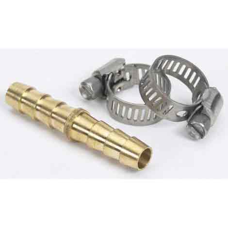 Moeller Brass Hose Mender with SS Clamps