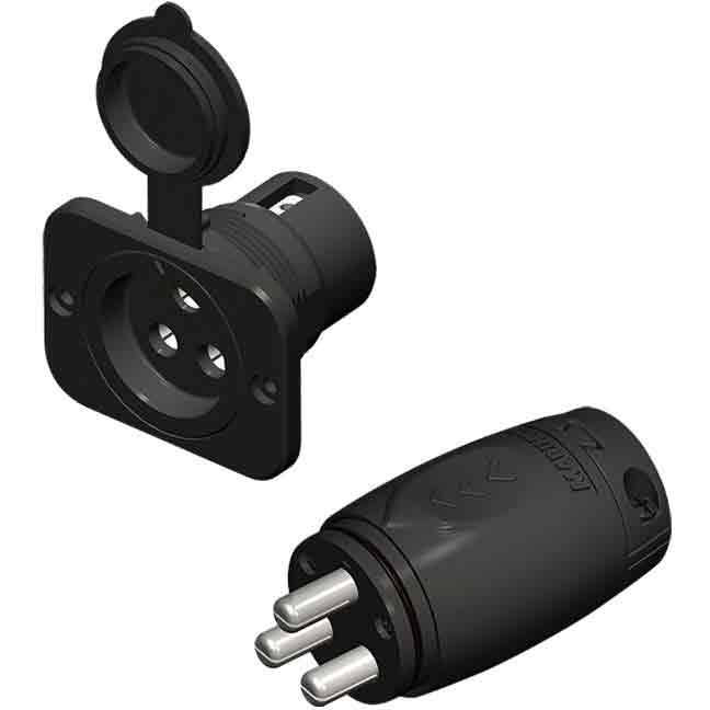 Marinco 70A Trolling Motor Plug and Receptacle