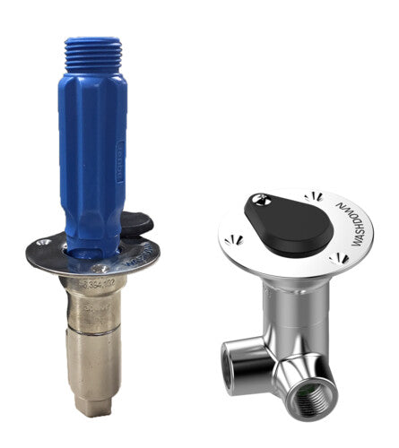 Flush Mount Deck Wash Quick-Connect Fitting