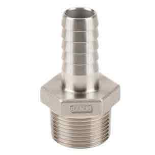 Banjo 1" Male Thread and 3/4" Stainless Steel Hose Shank