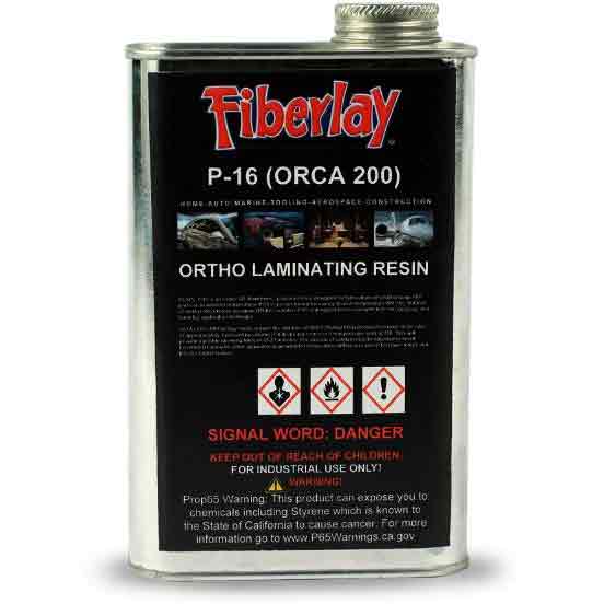 Fiberlay P16 Orca (200) Premium Laminating Resin - Gallon, Quart