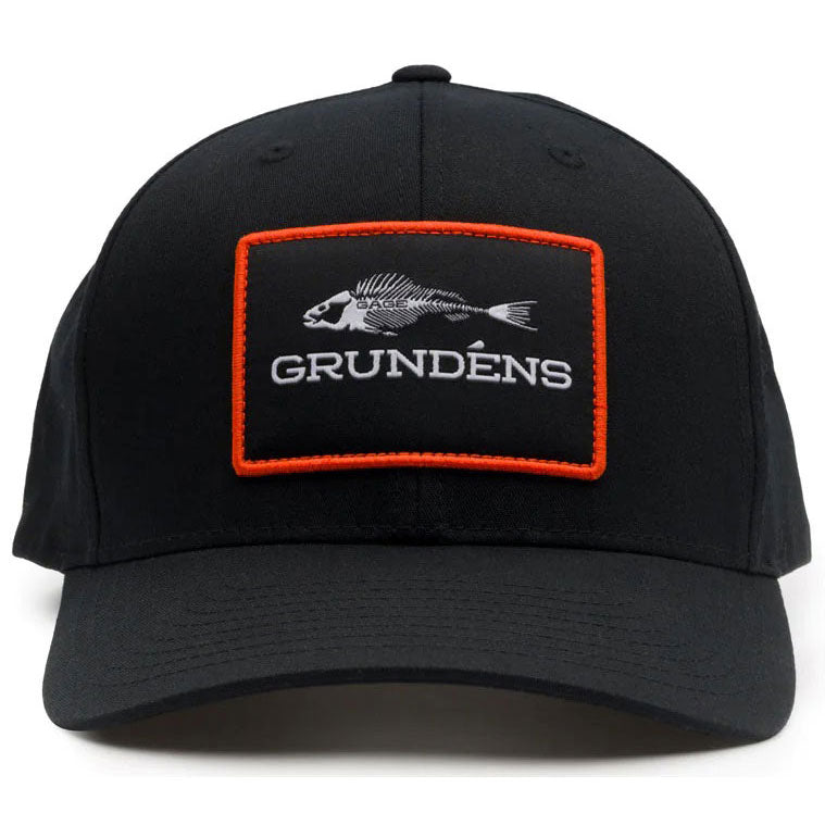 Grundens Fishbones Trucker Hat Black