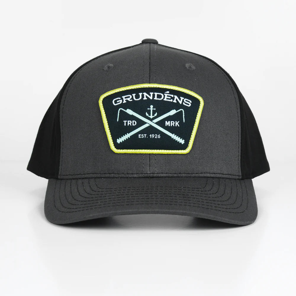 Grundens Gaff Trucker Hat Charcoal