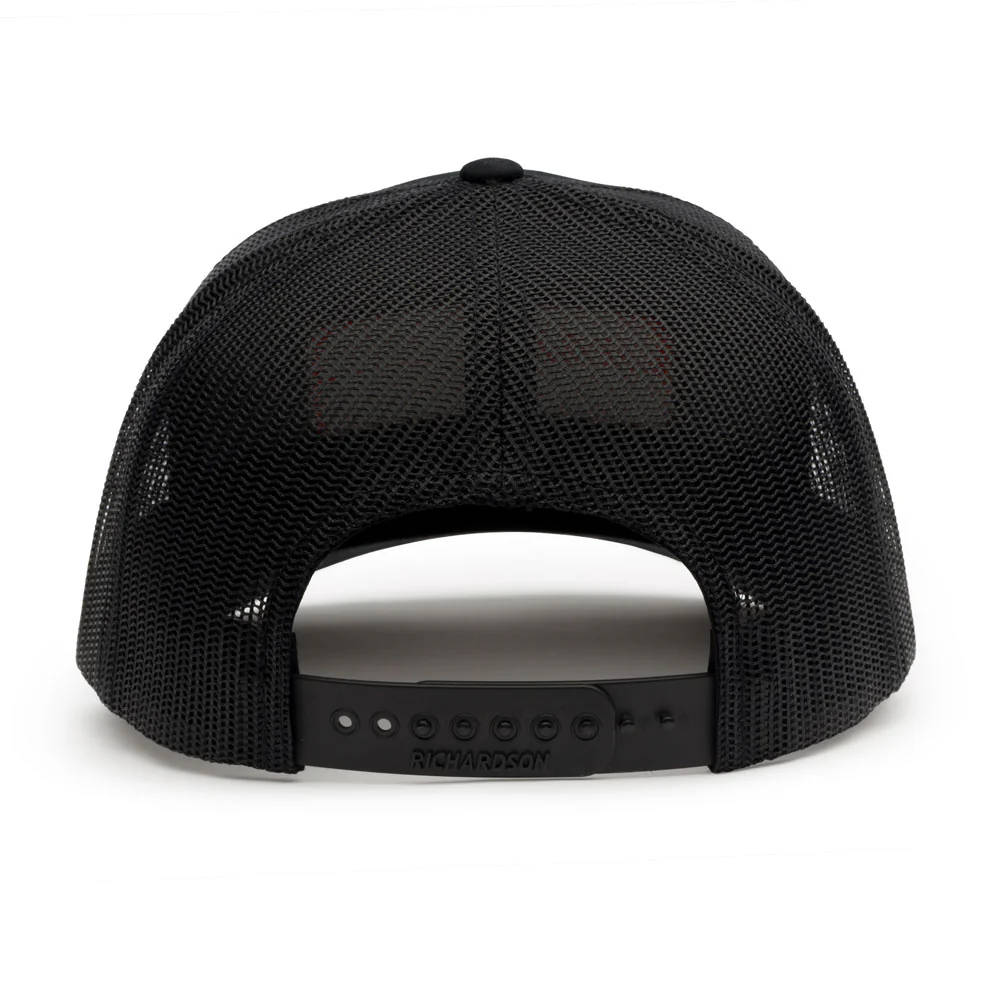 Grundens Low Pro Script Trucker Hat Smoke