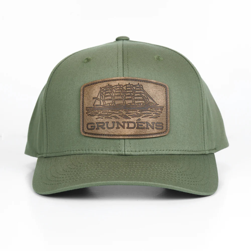 Grundens Tall Ship Trucker Hat Loden