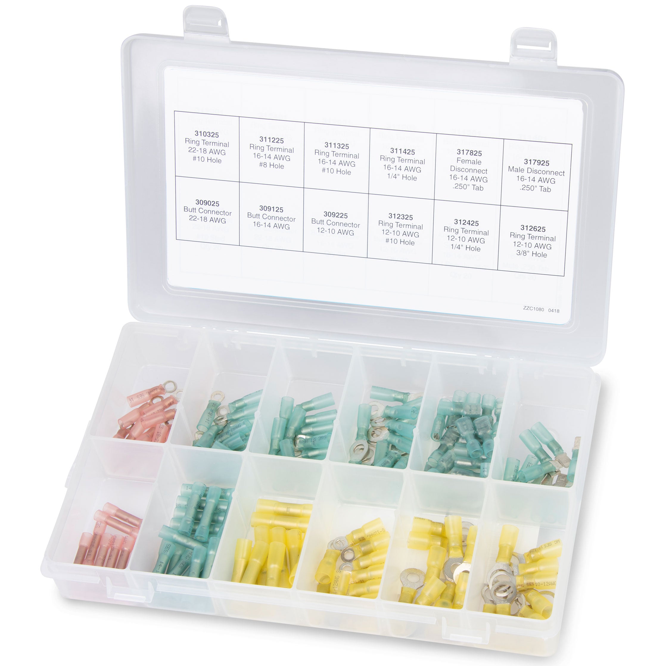 Kit, Heat Shrink Terminals & Connectors 160pc