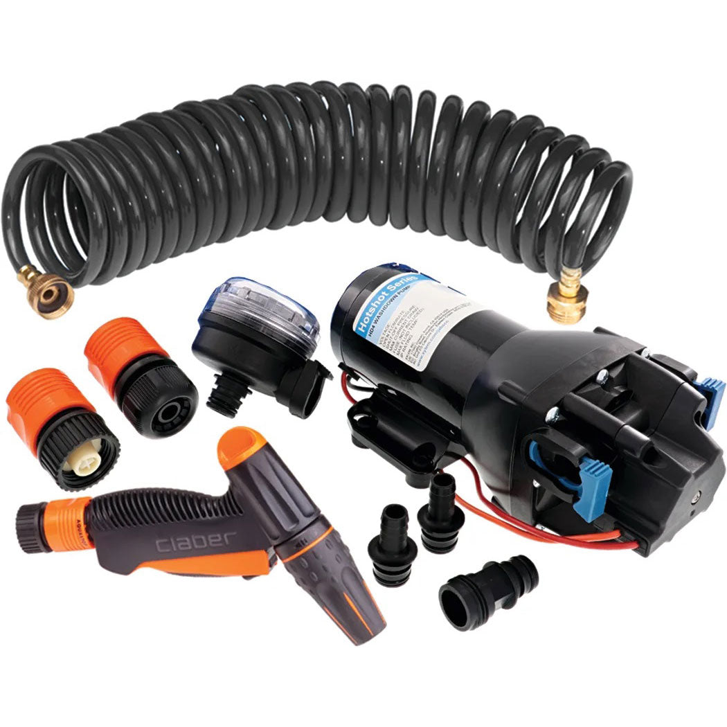 Jabsco Hotshot Heavy Duty 6 Washdown Pump Kit, 6 GPM, 24V DC