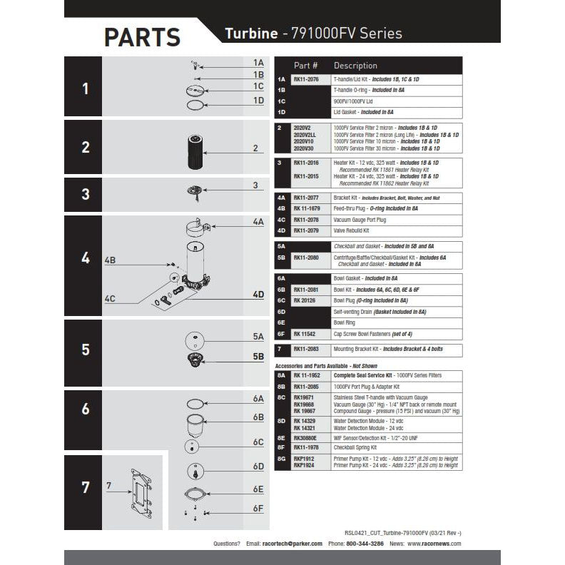 Triple Turbine V Series Fuel Filter Water Separators