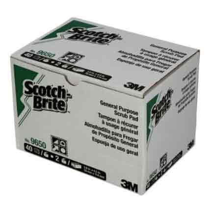 General Purpose Scrub Pad, 3M 9650 80 Per Case