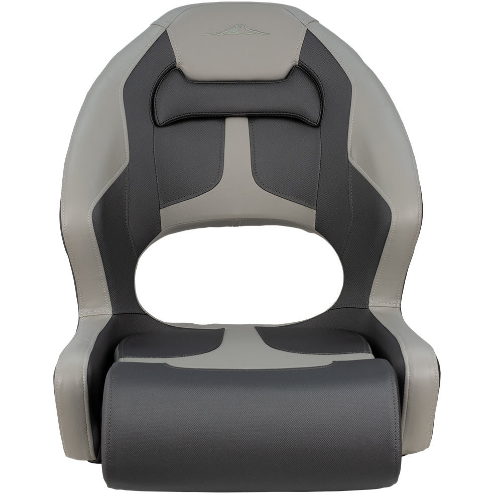 Springfield, Deluxe Sport Flip Up II Bucket Seat, Carbon Fiber Charcoal and Light Gray