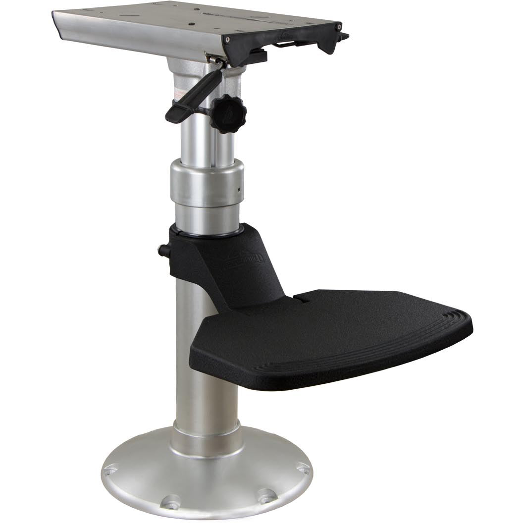 Springfield, 2-7/8" Pedestal with 12" Round Base, Anodized Finish, Helm Package, Adjustable Heavy Duty Mainstay