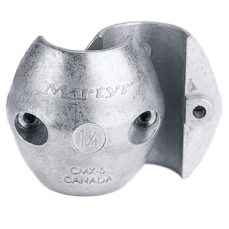 1" (25 mm) Diameter Aluminum Streamlined Collar Shaft Anode w/ Hex Screw, CMX25AL