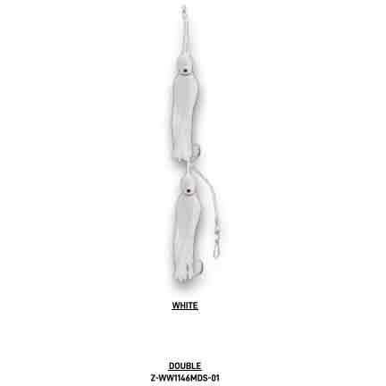 Zak Tackle Double Drop Squid - White