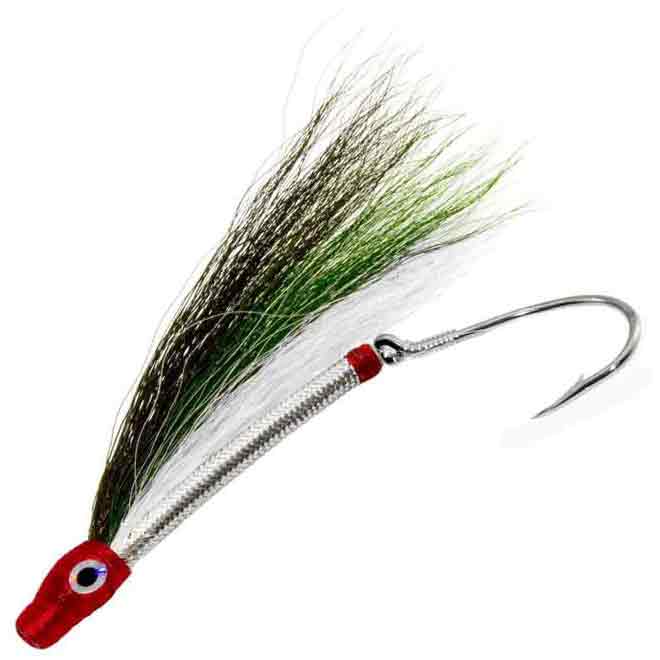 Zak Tackle Salmon Fly Red Head, Dark Green White