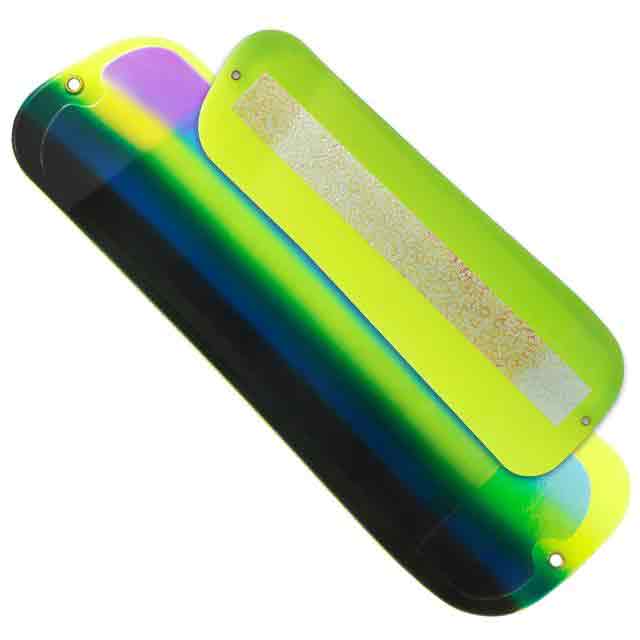 Oki Tackle Big Shooter Flasher - Glow Chartreuse Super Herring Aid