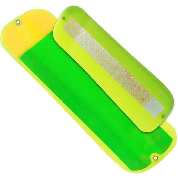 Oki Tackle Big Shooter Flasher - Chartreuse Glow Salty Dawg