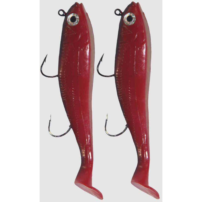 Lighthouse Lures Mega Bite Swim Tail Jig, 3oz, 2 Pack - Georgia Brown