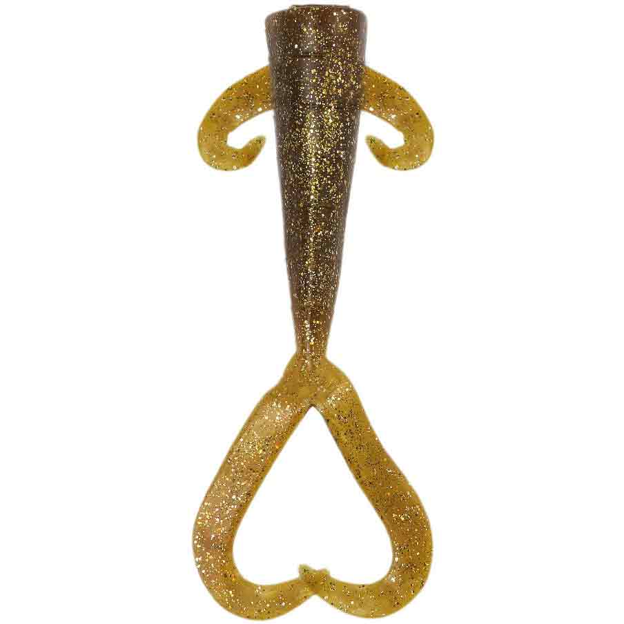 Delta Tackle Scampi 8" Double Fin, Single, Rootbeer