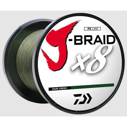 Daiwa J-Braid X8 Inter-Woven Strands and 3,000M Bulk Spool